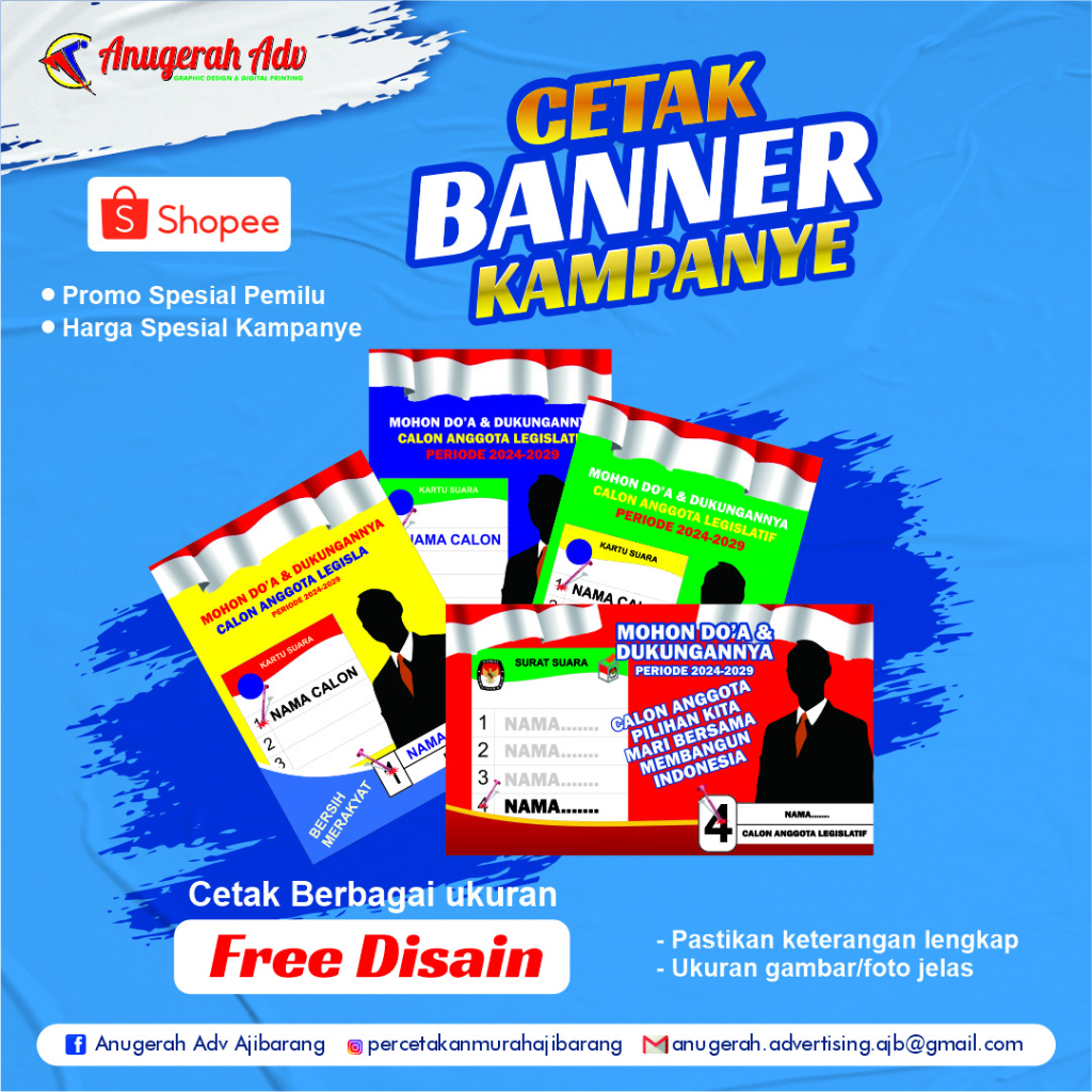 Jual CETAK BANNER CALEG UKURAN BESAR | BANNER KAMPANYE | BALIHO CALEG ...