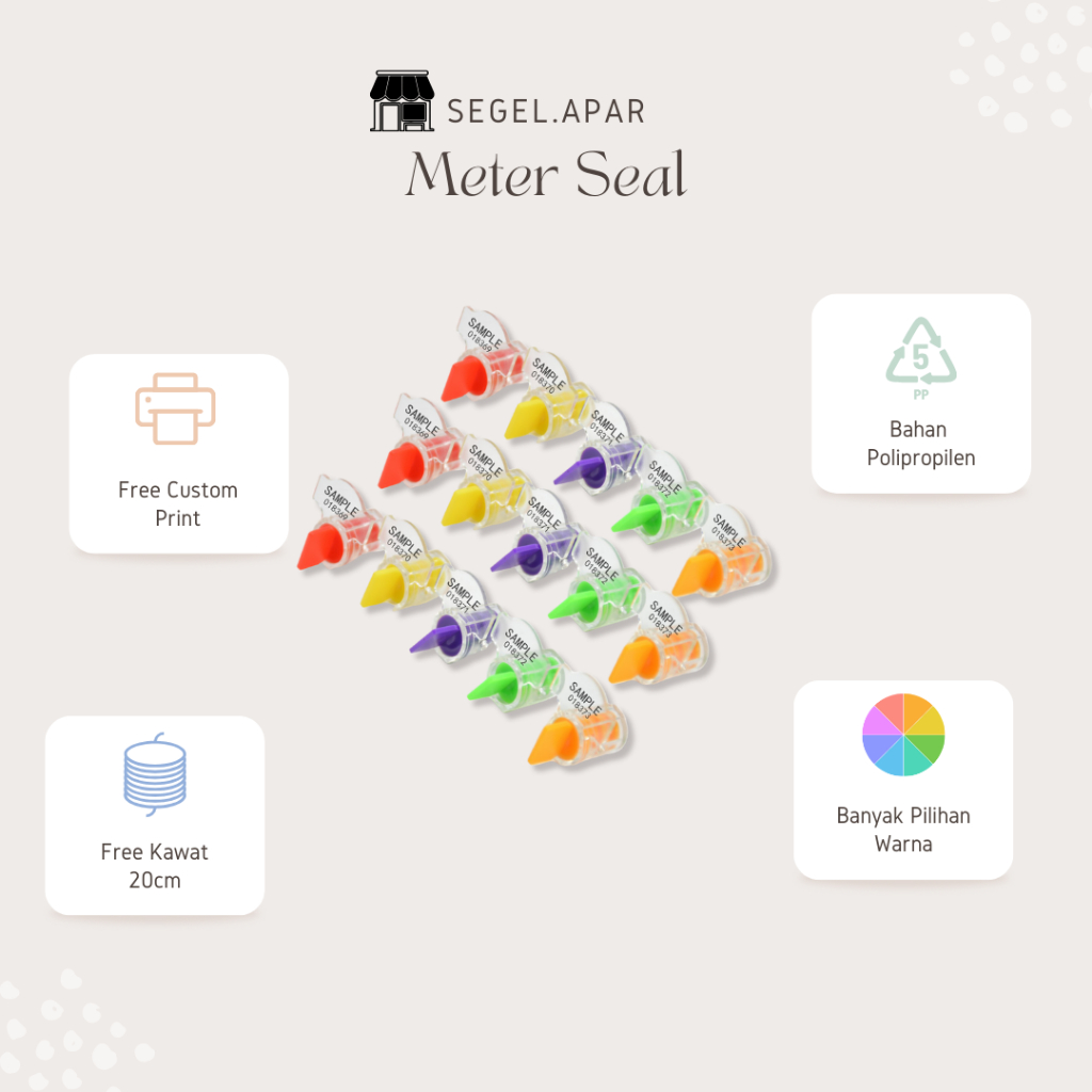 Jual Meter Seal Segel Putar PDAM Segel Meter Wire Seal Segel PLN ...