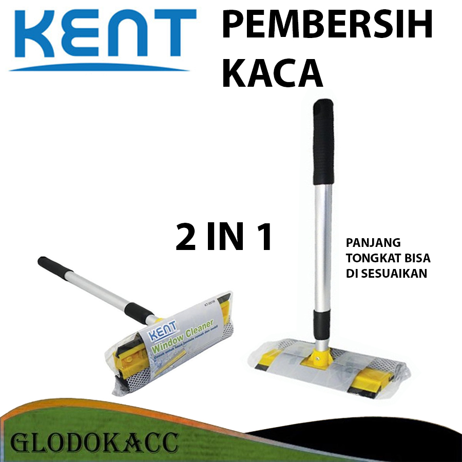 Jual Alat Pembersih Kaca + Busa Microfiber Kent Window Cleaner KT-091M