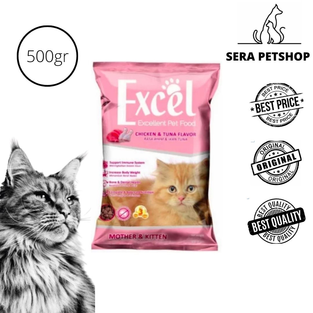 Jual Excel Mother & Kitten 500gr FreshPack | Shopee Indonesia