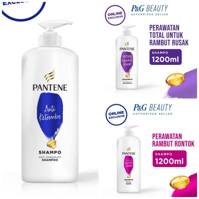 Jual Pantene Shampoo Anti Ketombe Rambut Rontok 1200 Ml Shopee Indonesia 