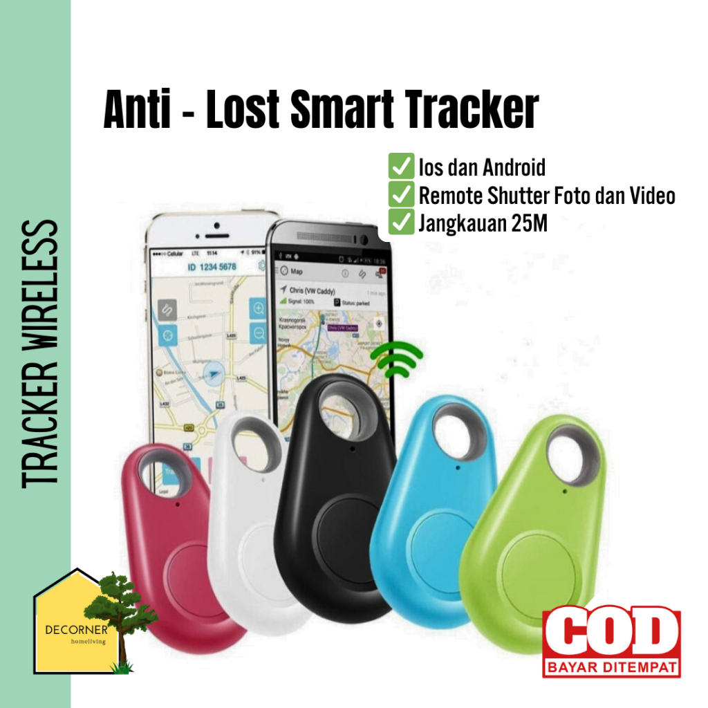 Jual Alat Pelacak Lokasi GPS Smart Tracker Wireless Bluetooth IOS