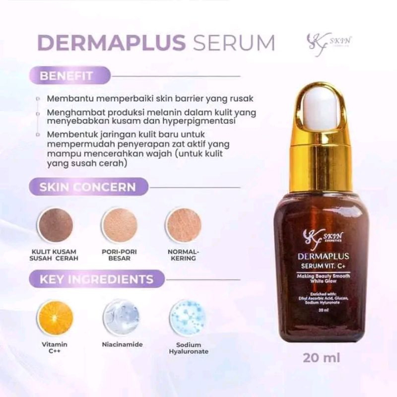Jual SERUM DERMAPLUS WHITENING 20ml by KF SKIN | Shopee Indonesia