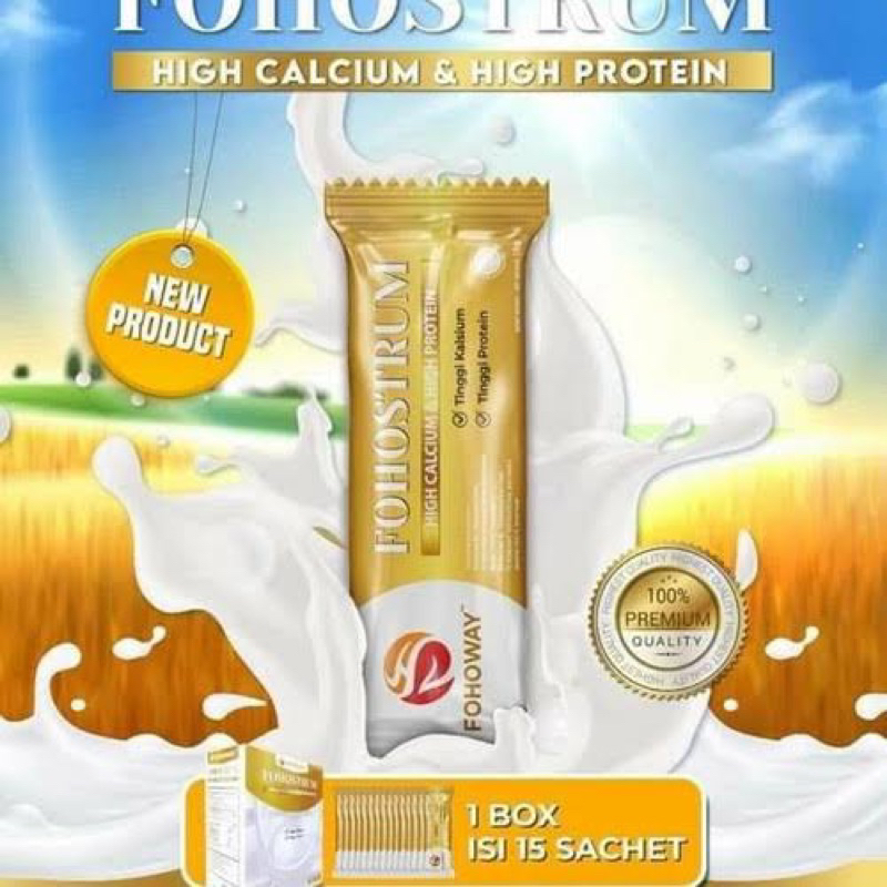 Jual FOHOSTRUM Fohoway Susu Tinggi Calsium | Tinggi Protein | 15 Sachet ...