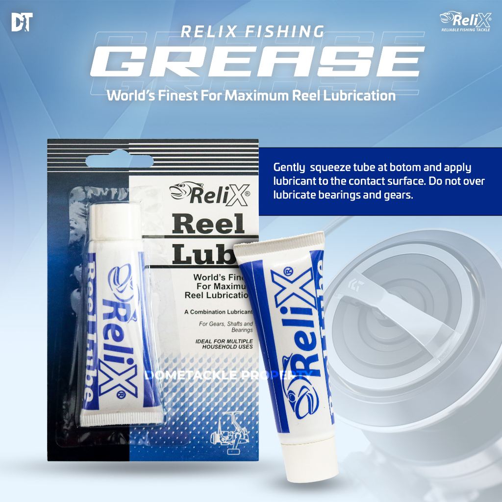 Jual Grease Oil Reel Lube Relix Paste Minyak Pelumas Reel Pancing 20 gr ...