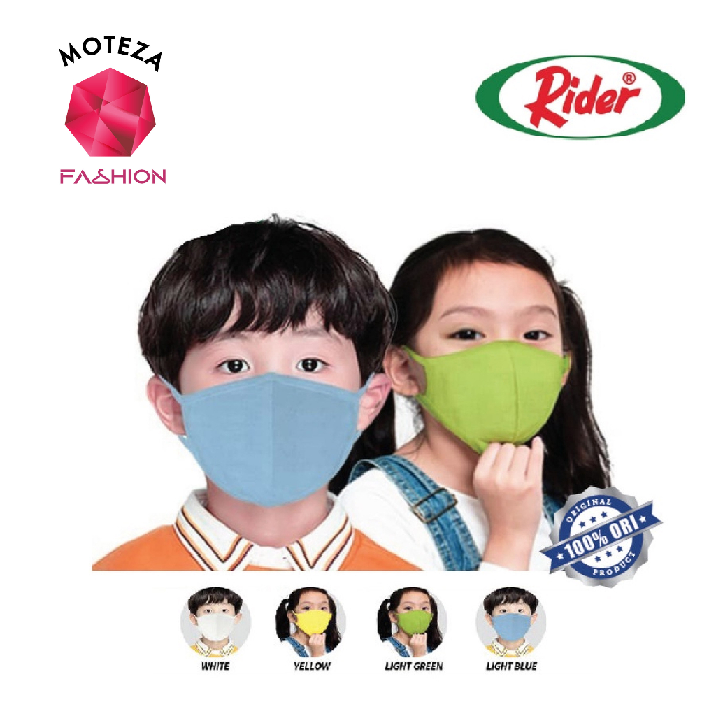 Jual Masker Kain Anti Bakteri 2 PLY - RIDER - Dewasa Earloop / Hijab ...