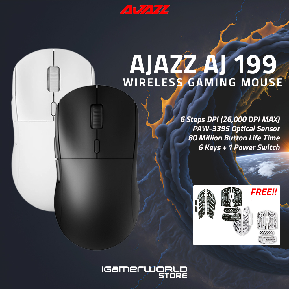 Jual Ajazz AJ199 Ultra-Lightweight Wireless Gaming Mouse | Shopee Indonesia