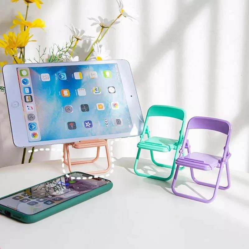 Jual Phone Holder Kursi Macaron Folding Chair Stand Holder Phone