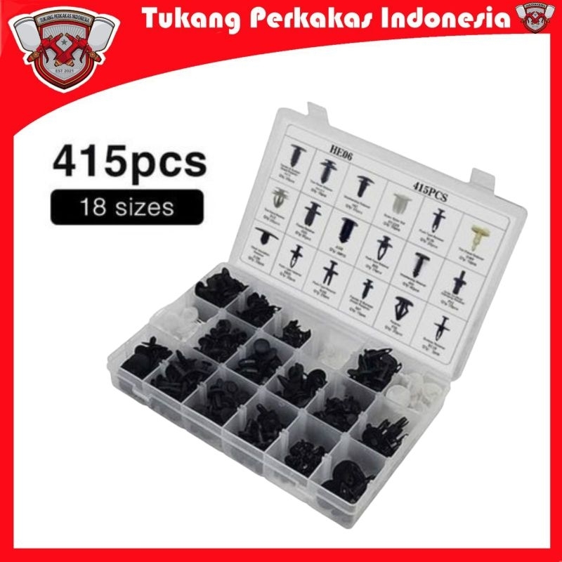 Jual Baut klip rivet universal pengencang panel mobil bolt rivet set ...