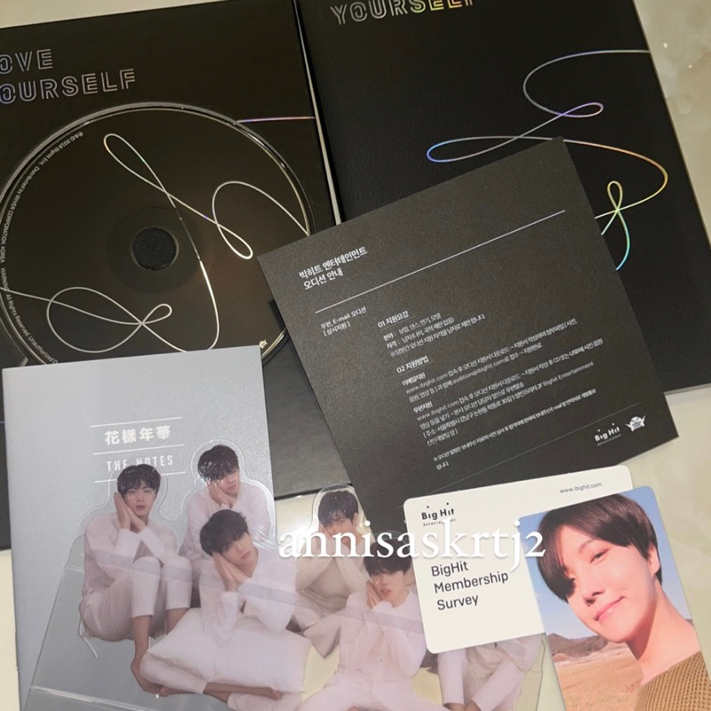 Jual Album Bts Love Yourself Tear Version Y Photocard J Hope Shopee Indonesia