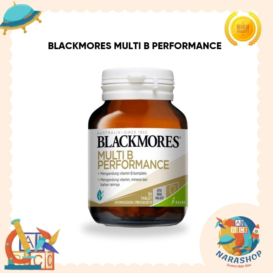 Jual Blackmores Multi B Performance 62 Tablet/Multivitamin/Daya Tahan ...