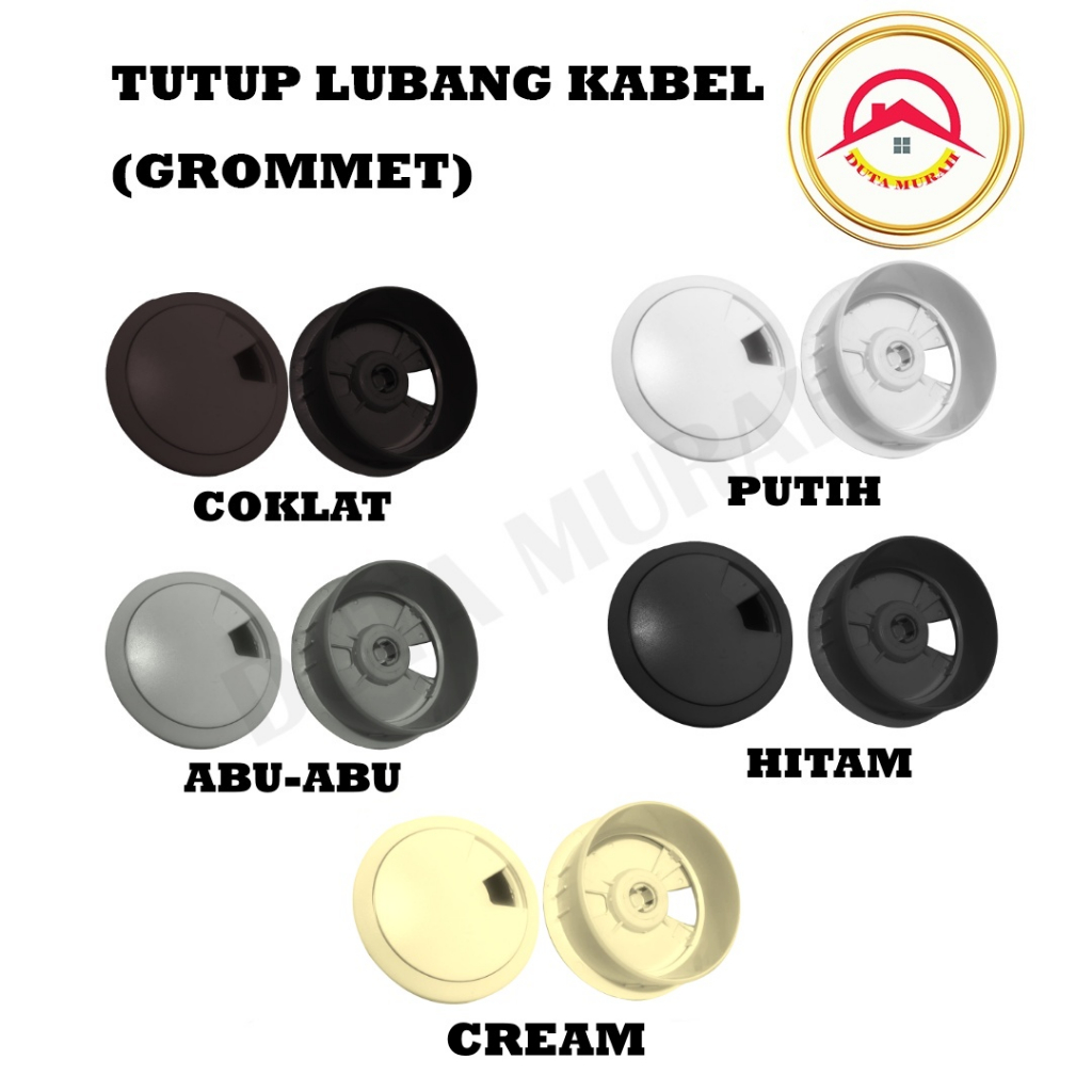 Jual Tutup Lubang Kabel Grommet Plastik 1 Pcs Shopee Indonesia