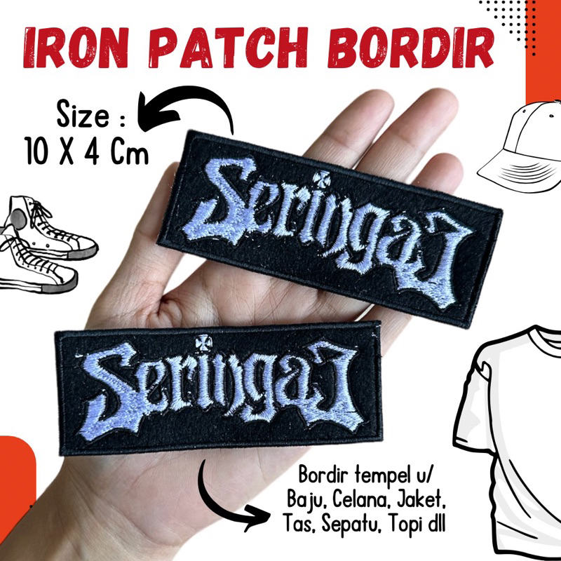 Jual ( BISA DI SETRIKA / JAHIT ) Bordir Tempel seringai Emblem Bordir ...