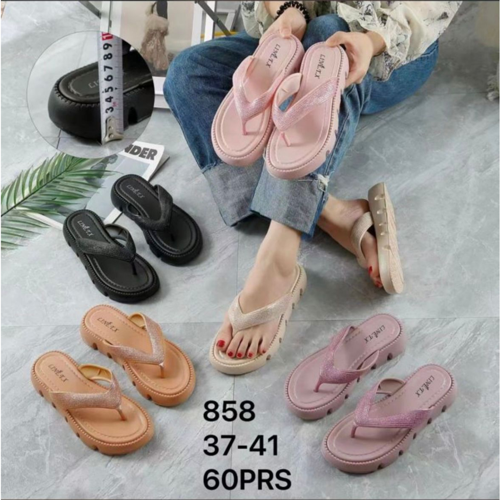 Jual Sandal Jepit Polos Model Glitter Wanita Import Shopee