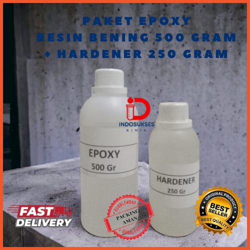 Jual Epoxy Resin Bening 500 Gram + Hardener 250 Gram | Shopee Indonesia