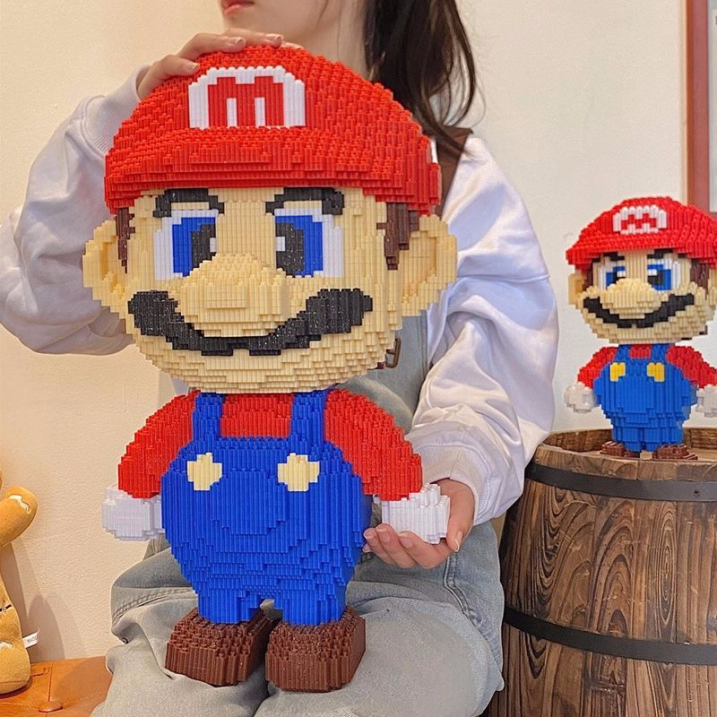 Jual Nano Blocks Mario Mini 3D Model, Mainan Blok Susun, Blok ...