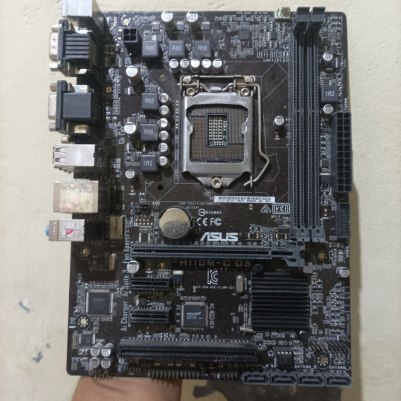 Jual Mainboard Asus H110 MC D3 socket 1151 ddr3 support gen 6 dan gen