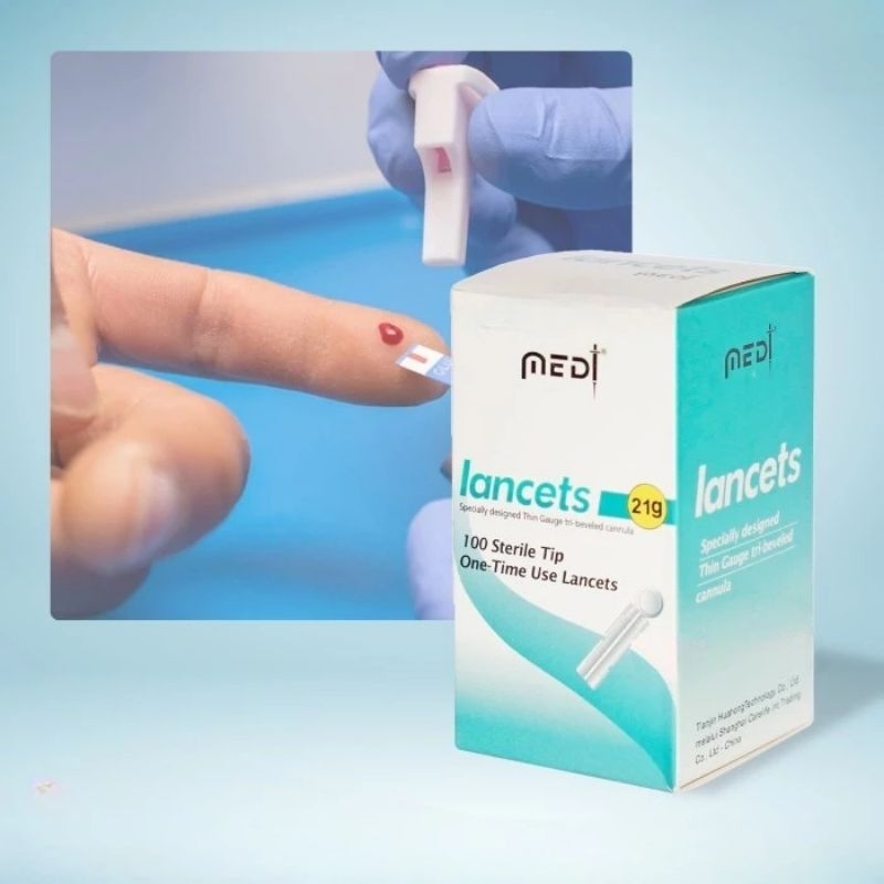 Jual Lancet bekam 21G medi jarum bekam 21g medilance isi 100 pcs ...