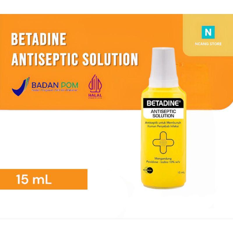 Jual Betadine 15 Ml Antiseptic Solution Obat Luka Infeksi P3k