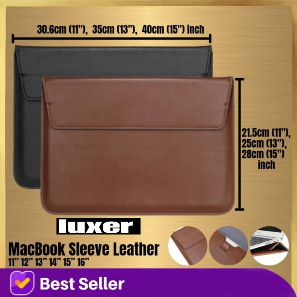 Jual TAS SLEEVE LEATHER APPLE CASE MACBOOK AIR PRO RETINA 13 INCH