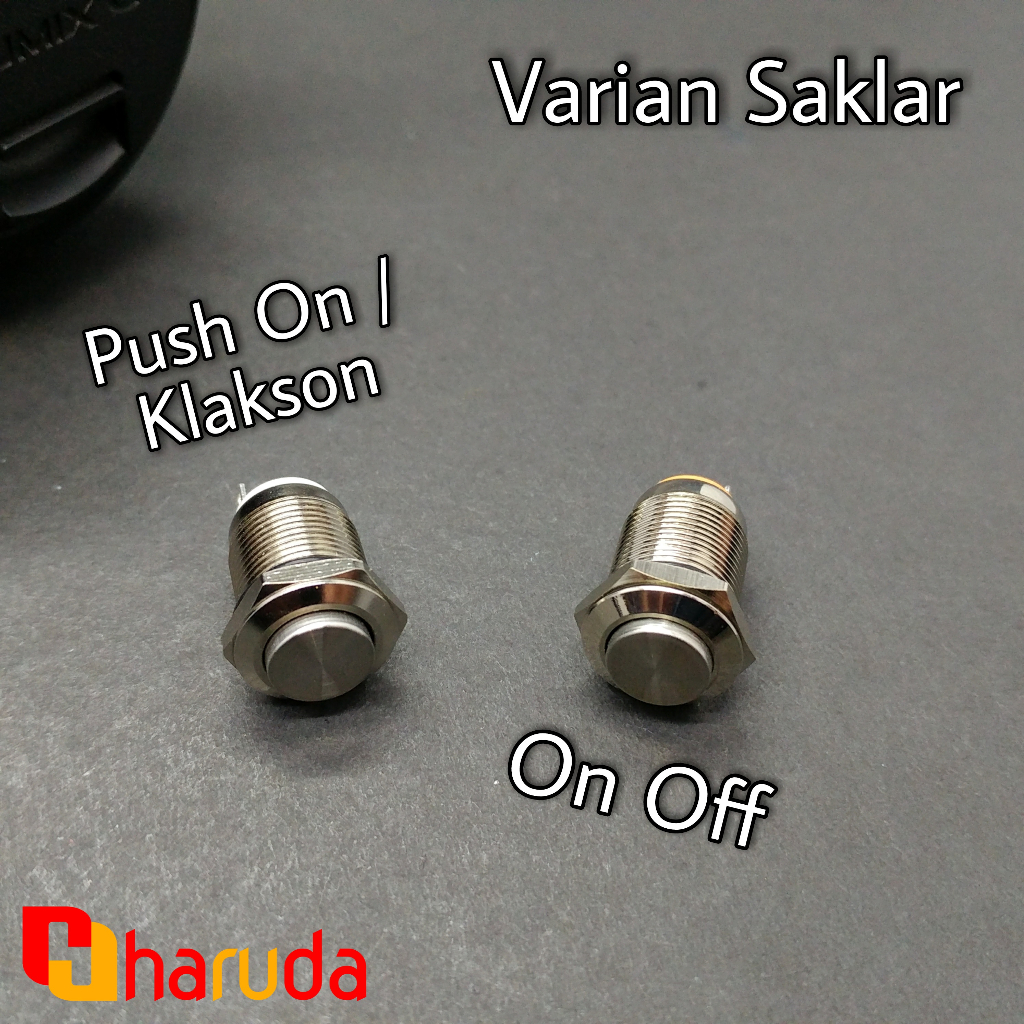 Jual Saklar Tombol Stainless Push On, On Off 12 mm | Shopee Indonesia
