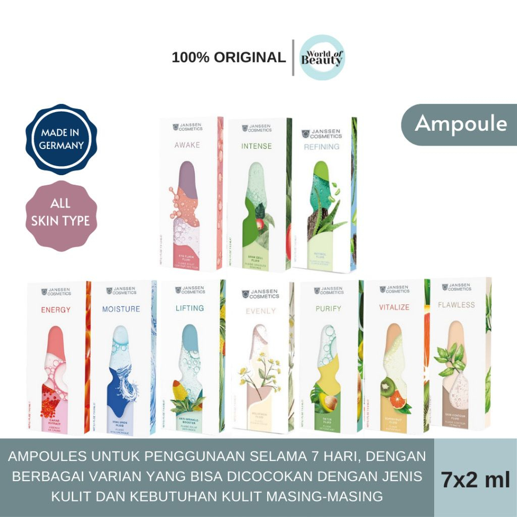Jual JANSSEN COSMETICS Ampoule All Varian 7x2ml Shopee Indonesia