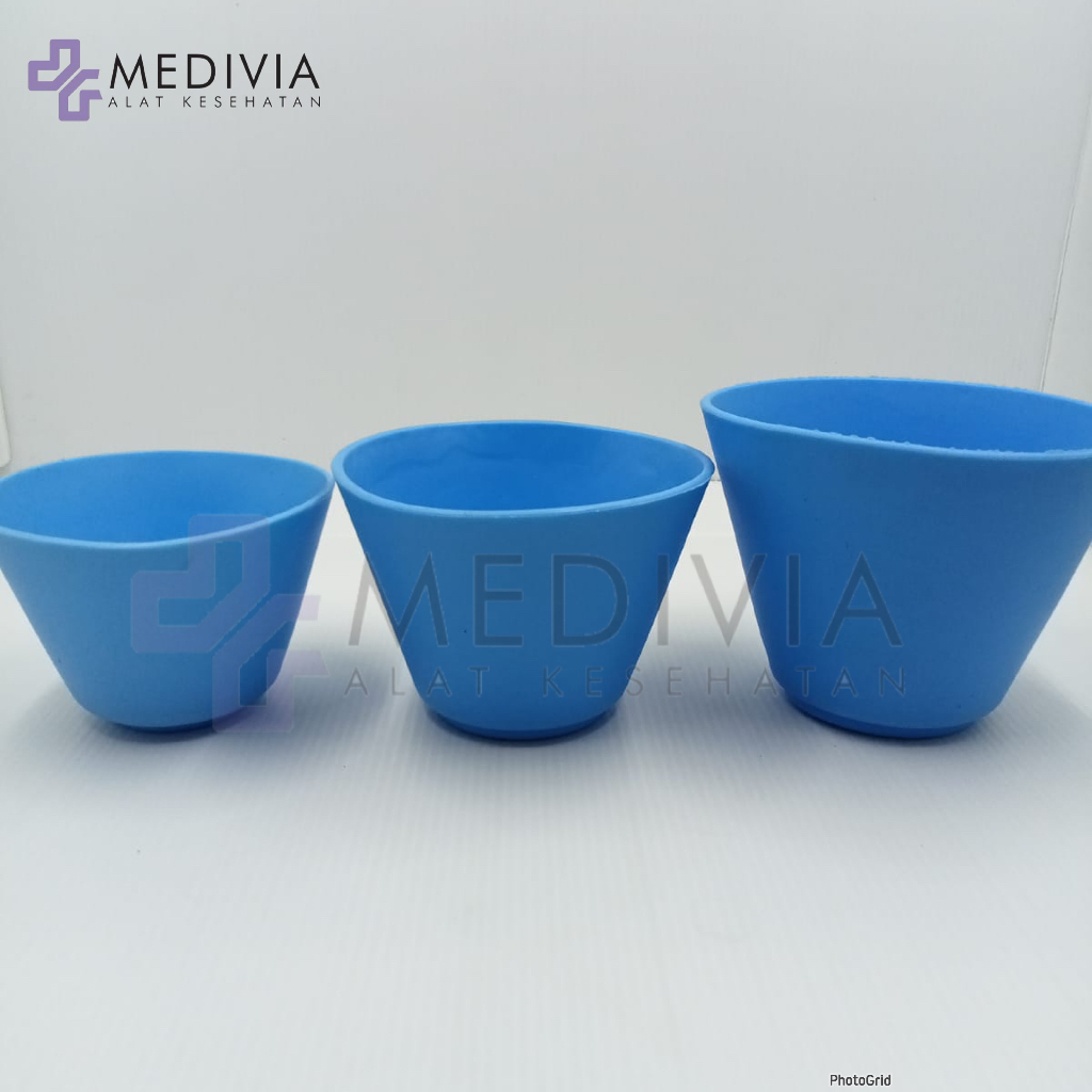 Jual DENTAL RUBBER BOWL SIZE S/M/L/XL MANGKOK ADUK ALGINATE GIPS STONE/ DENTAL MIXING BOWL KARET