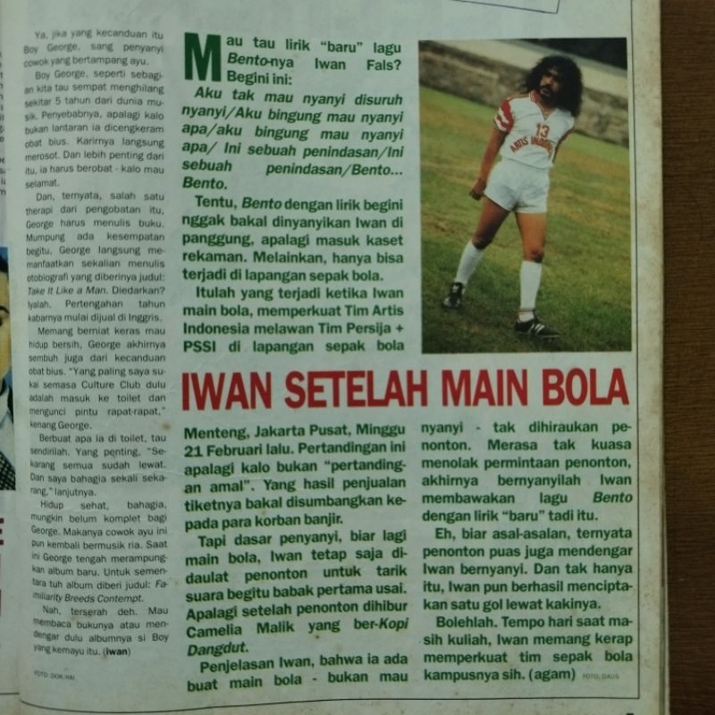 Jual Artikel Iwan Fals masih gondrong, Steel Heart & Mike matijevic