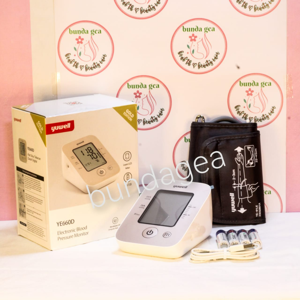 Jual Tensimeter Digital Yuwell YE660D Gold Edition With USB Alat Ukur ...