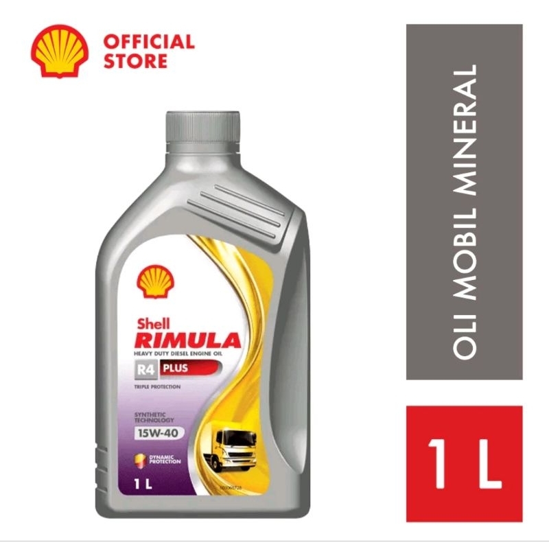 Jual OLI DIESEL SHELL RIMULA SAE 15W40 ISI 1L TEMBUS VERTIFIED BARCODE