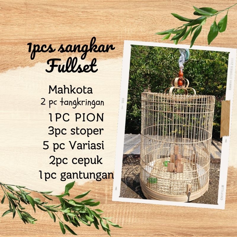 Jual Sangkar Burung Murai Sangkar Burung Murah Mentahan Nomor Fulset Ruji Non Ruas Lurus