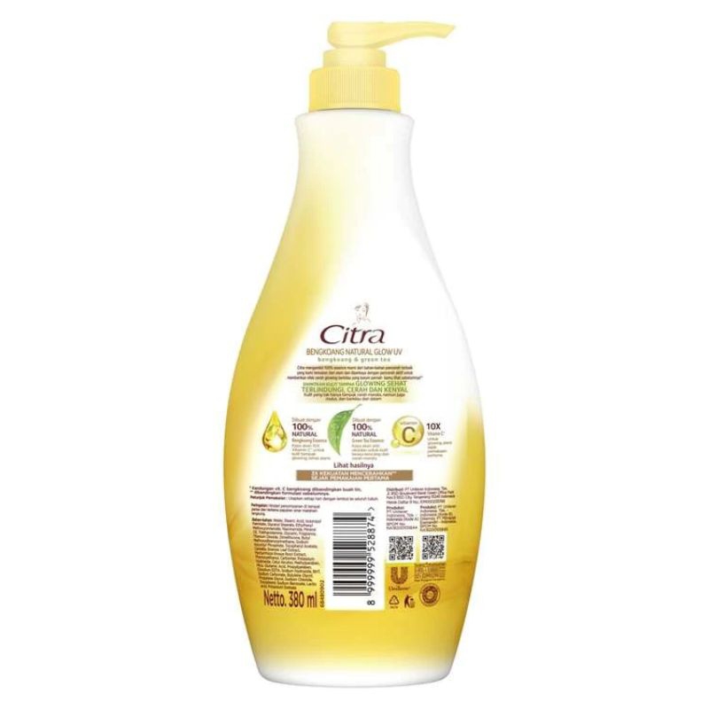 Jual Hand and body lotion Citra natural glowing whitening UV kemasan