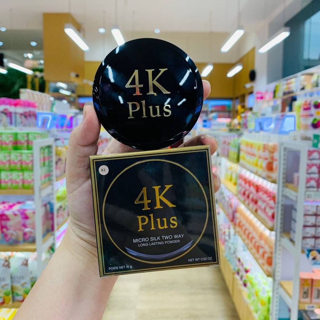 Jual 4K Plus 5x Micro Silk Two Way Long Lasting Powder / 4kplus Powder ...