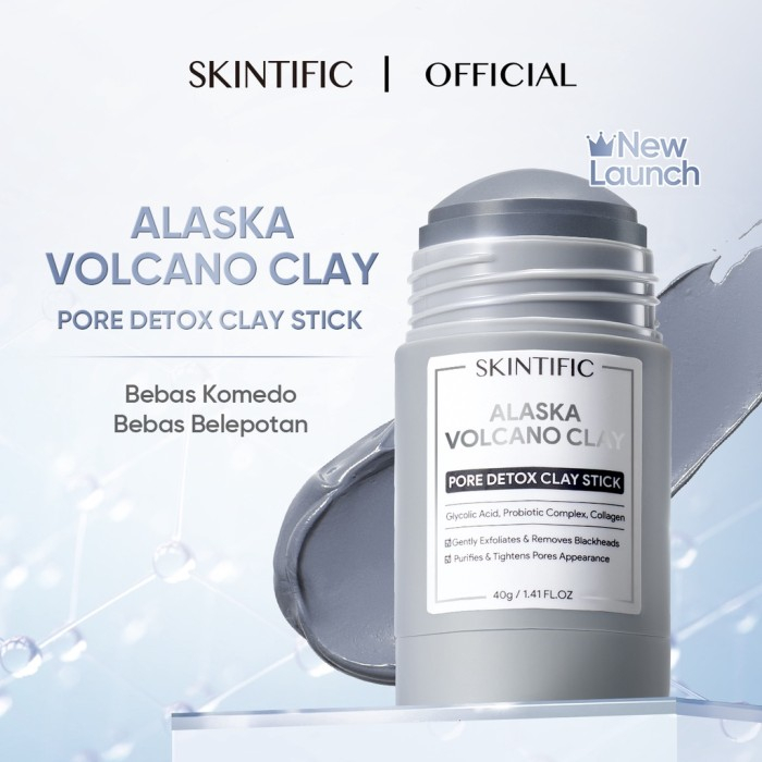 Jual SKINTIFIC Mask Volcano Clay Stick 40gr Shopee Indonesia