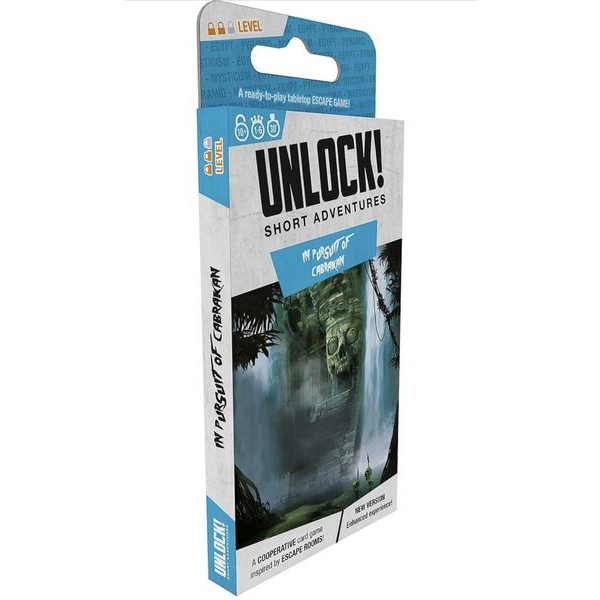 Unlock! Short Adventures – „A La Poursuite De Cabrakan“, Kooperatives Escape-Kartenspiel (30–45 Min.)