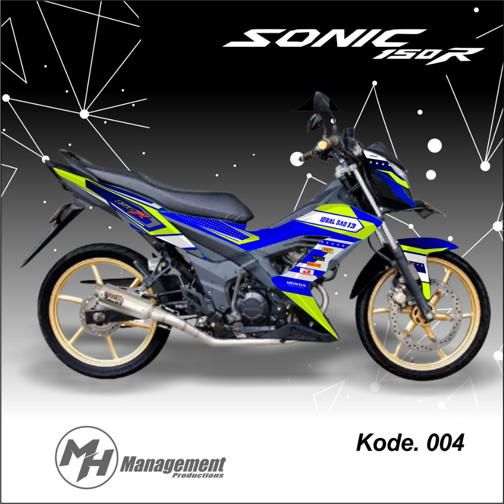 Jual 04SONIC DECAL SONIC 150R FULL BODY VARIASI FULLBODY MOTOR HONDA