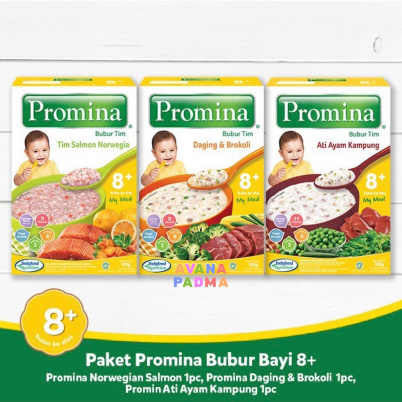 Jual Promina Bubur Tim 8+ (100g) (4 Varian Rasa) | Shopee Indonesia