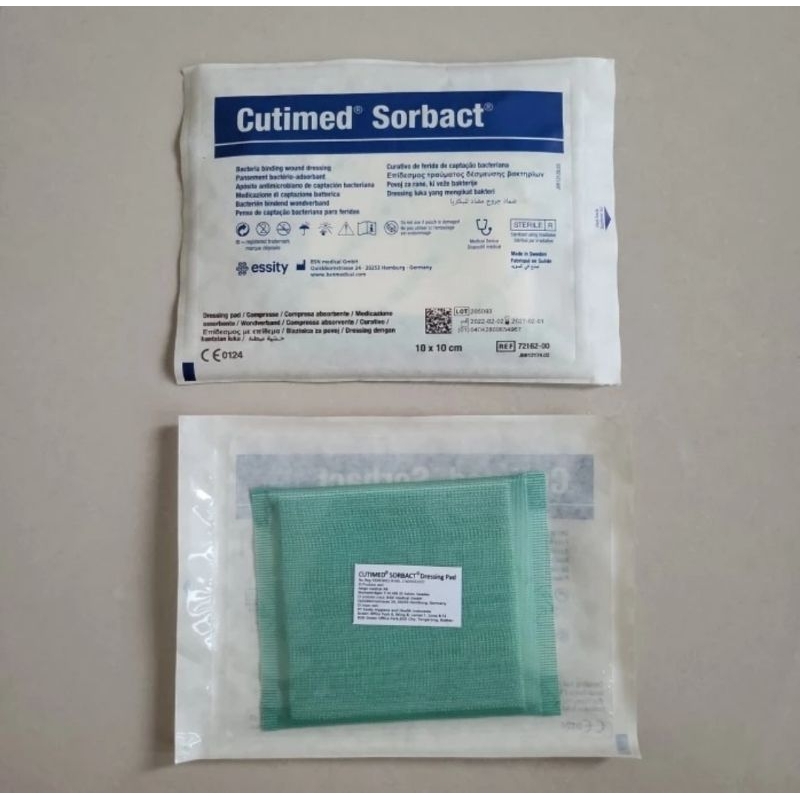 Jual Cutimed Sorbact Dressing Pad 10cm x 10cm /4 x4 inc Shopee Indonesia