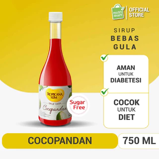 Tropicana Slim Sirup Cocopandan 750ml - Syrup Bebas Gula