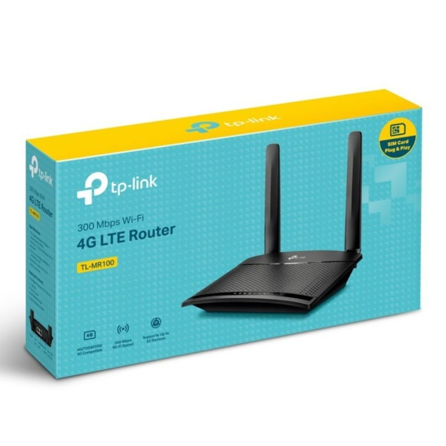 Jual TP-LINK TL-MR100 300Mbps Wifi 4G LTE SIM Card Slot Router | Shopee ...