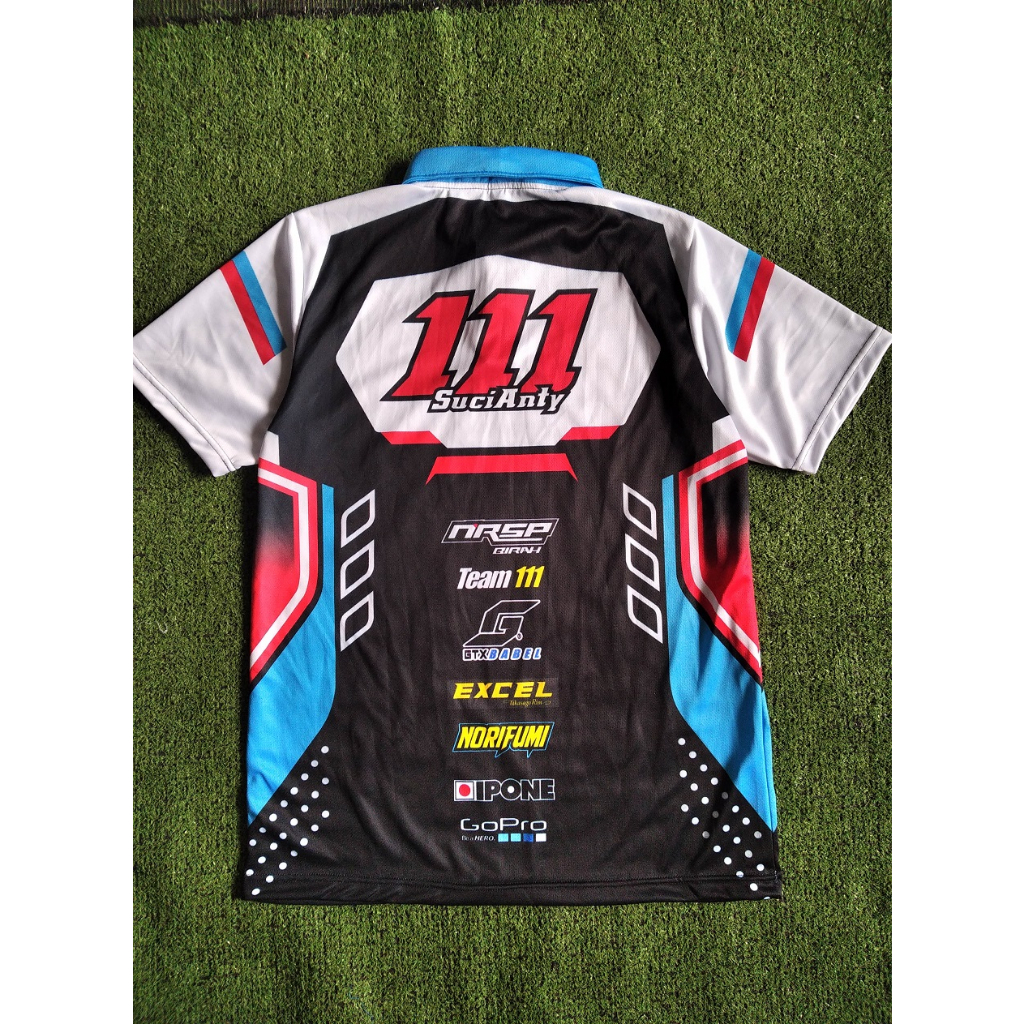 Jual Jersey Printing Racing Balap Kerah ( Custom Nama - Nomer ...