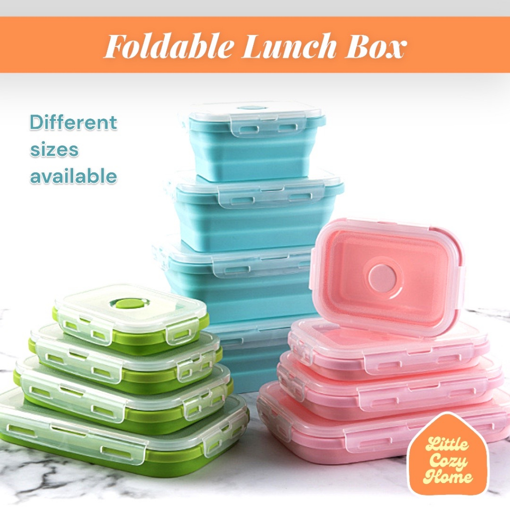 Jual Foldable Lunch Box / Kotak Makan Lipat Satuan Eceran Expandable ...