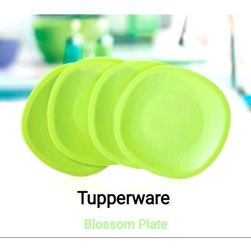 Jual Blossom Plate Tupperware 390 ml / Piring makan Tupperware Hijau ...