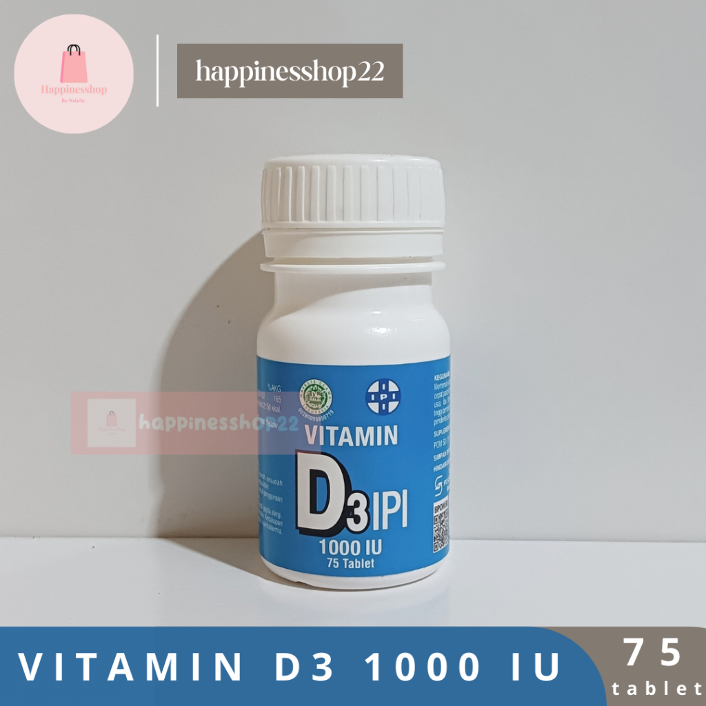 Jual Vitamin D3 1000 IU IPI isi 75 Tablet Exp Mei 2024 Shopee Indonesia