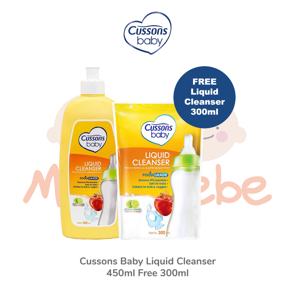 Jual Cussons Baby Liquid Cleanser Bottle 450ml + Refill Pouch 300ml ...