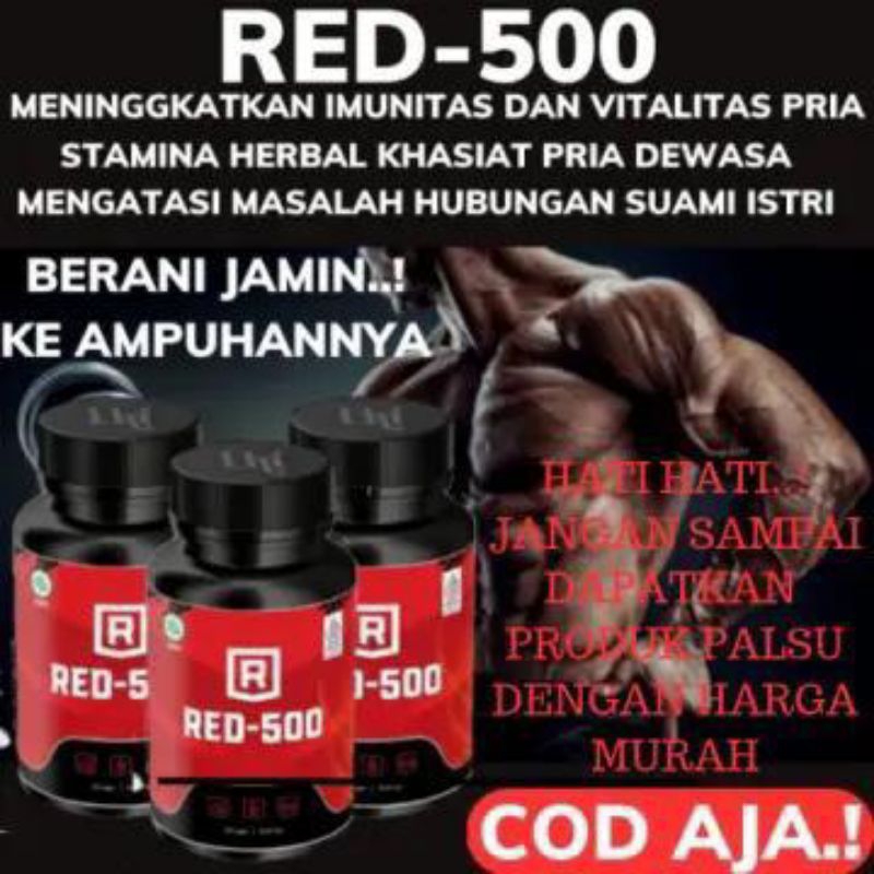 Jual PRODUK PALING VIRAL DAN TERLARIS RED500 15 KAPSUL IMUNITAS PRIA ...