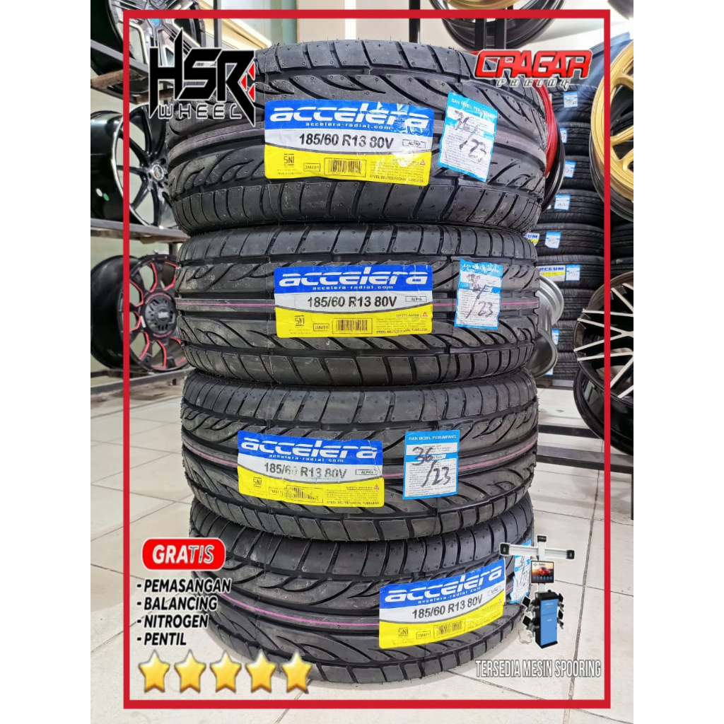 Jual Ban Mobil Ring 13 185 60 R13 Merk ACCELERA Tipe Alpha - Ban ...