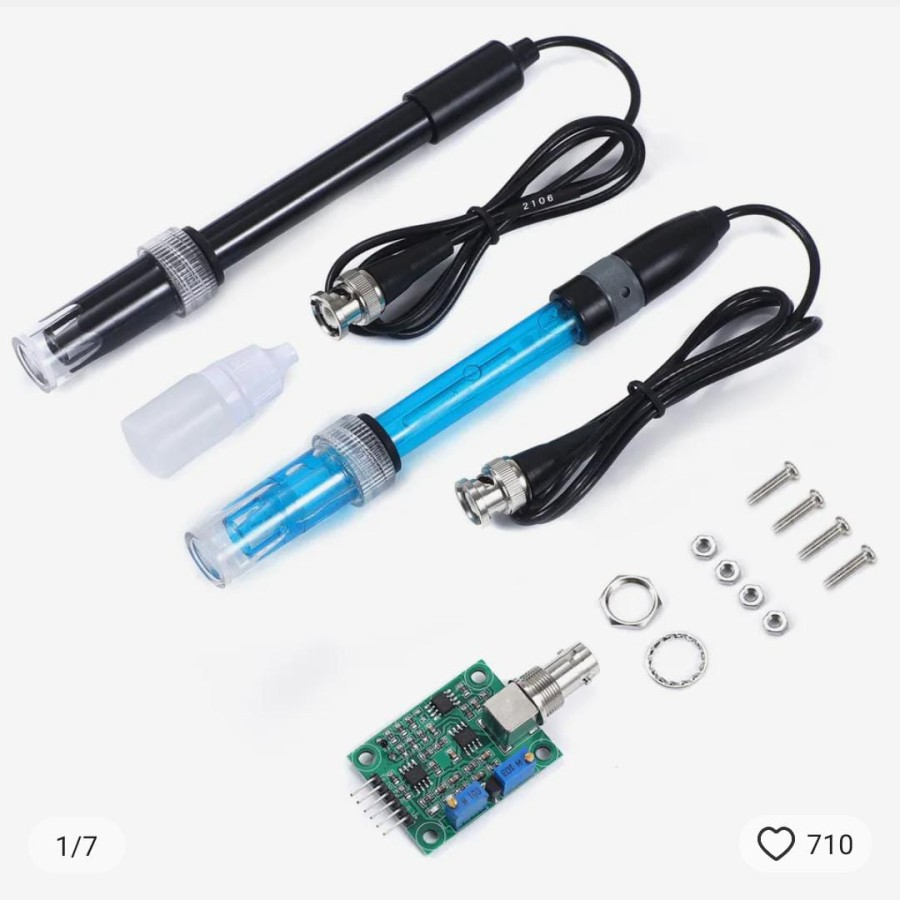 Jual modul detector PH meter sensor probe deteksi PH detection arduino ...