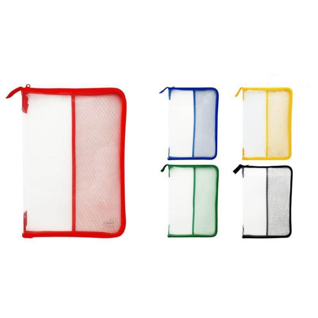 Jual MAP SLETING JARING FOLIO ZIPPER / MAP JALA PLASTIK TAS RESLETING ...