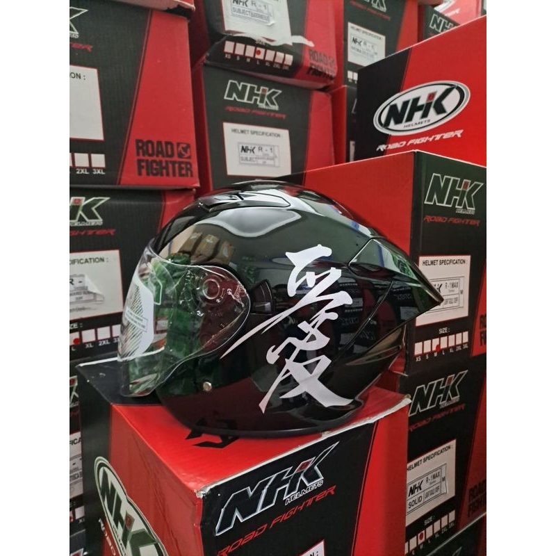 Jual HELM NHK R1 MAX KANZI FULL WARNA SOLID ORIGINAL | Shopee Indonesia